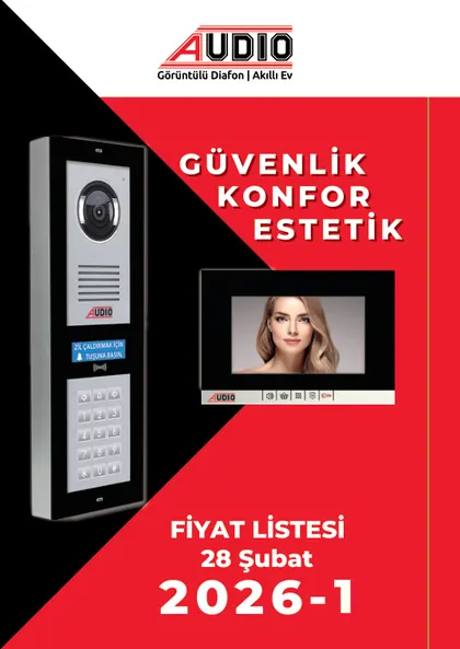 Audio Audio 2026-1 Fiyat Listesi kapak görseli