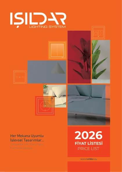 Işıldar Işıldar 2026-1 Fiyat Listesi kapak görseli