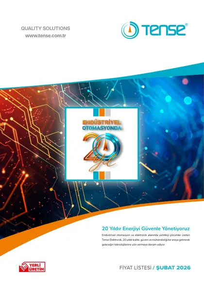 Tense Tense Elektronik Şubat 2026 Fiyat Listesi kapak görseli